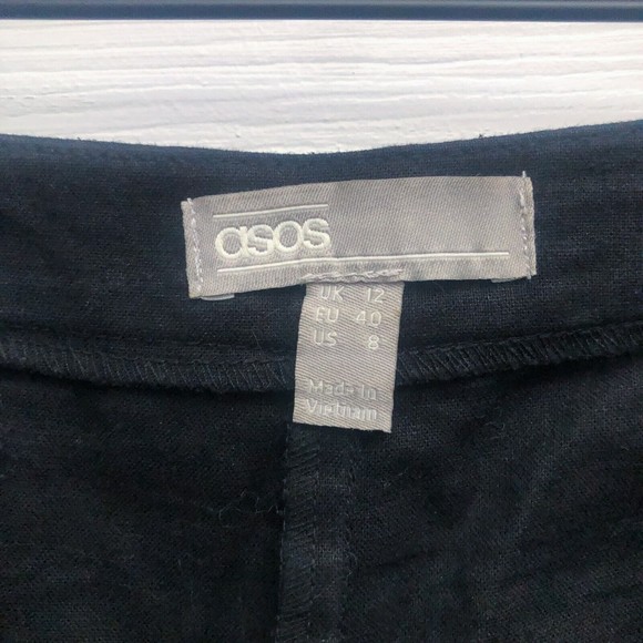 Asos Women's US Size 8 Pants, Black - Picture 4 of 7